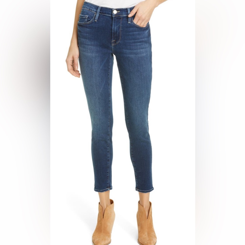 Frame Le Skinny de Jeanne Crop in Lakewood size 24